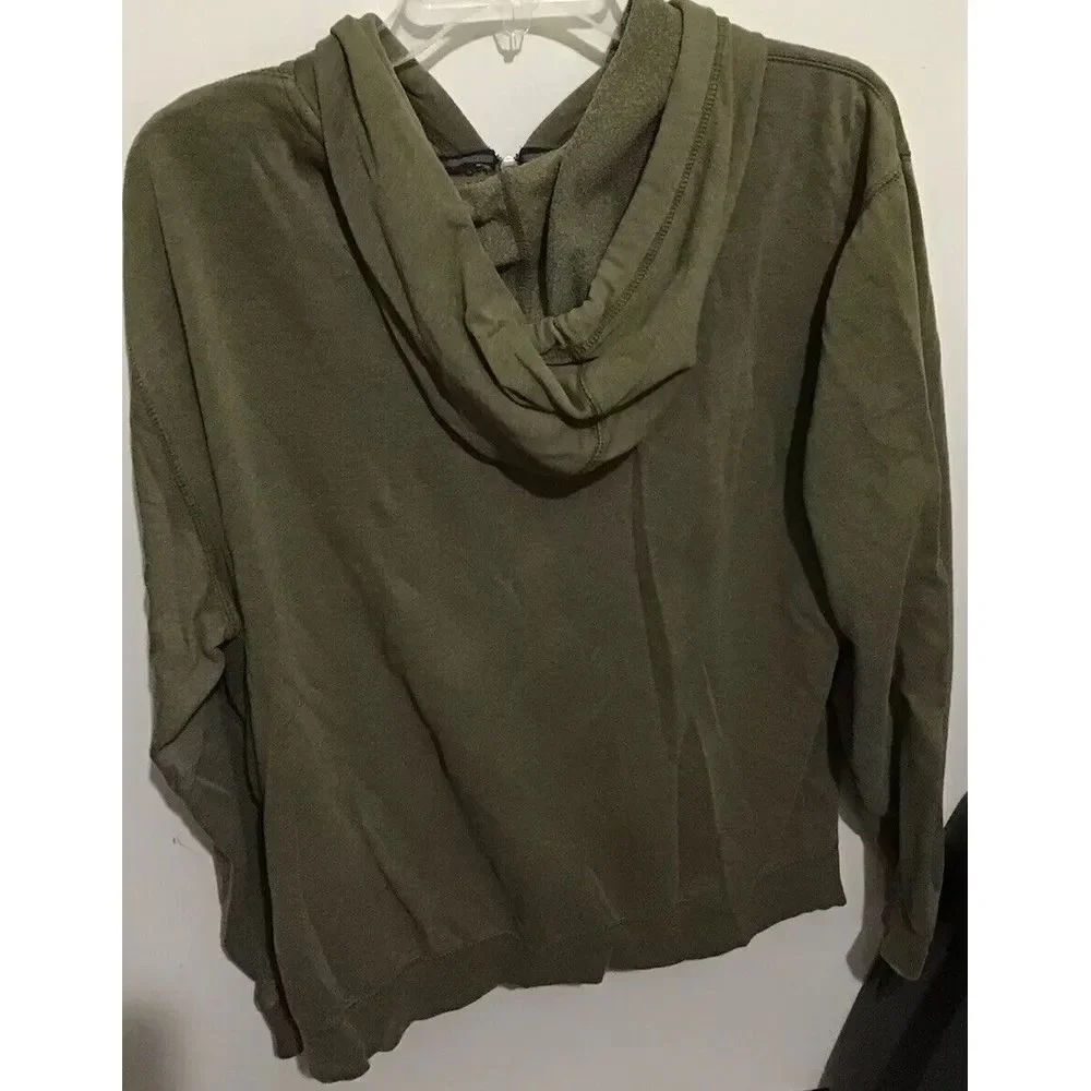 Falls Creek  Men's Zip Soft Fleece Hooded Jacket‎ Olive Green Size L
